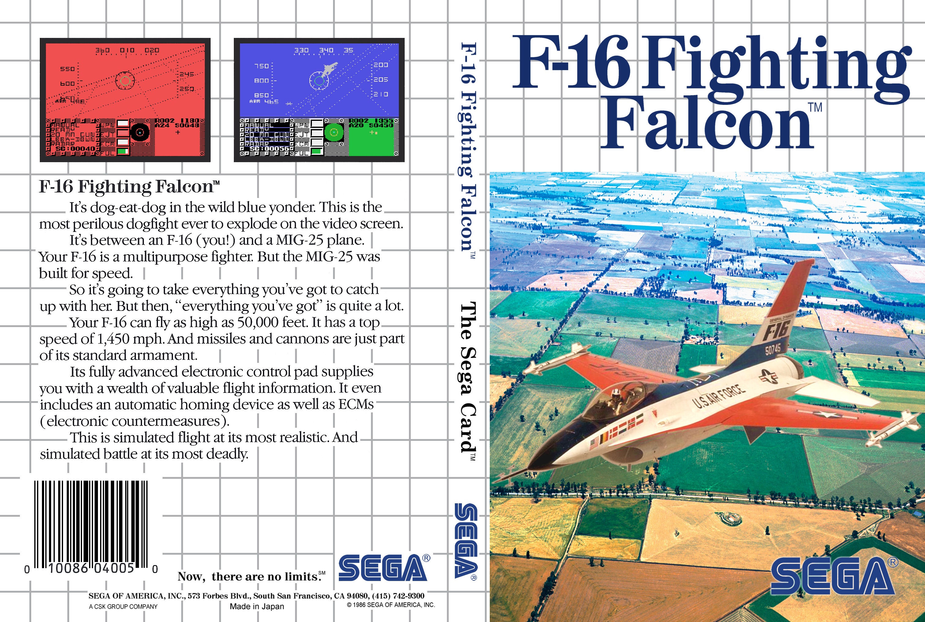 F-16 Fighting Falcon :: Reviews | Sega/Shin Force > Systems